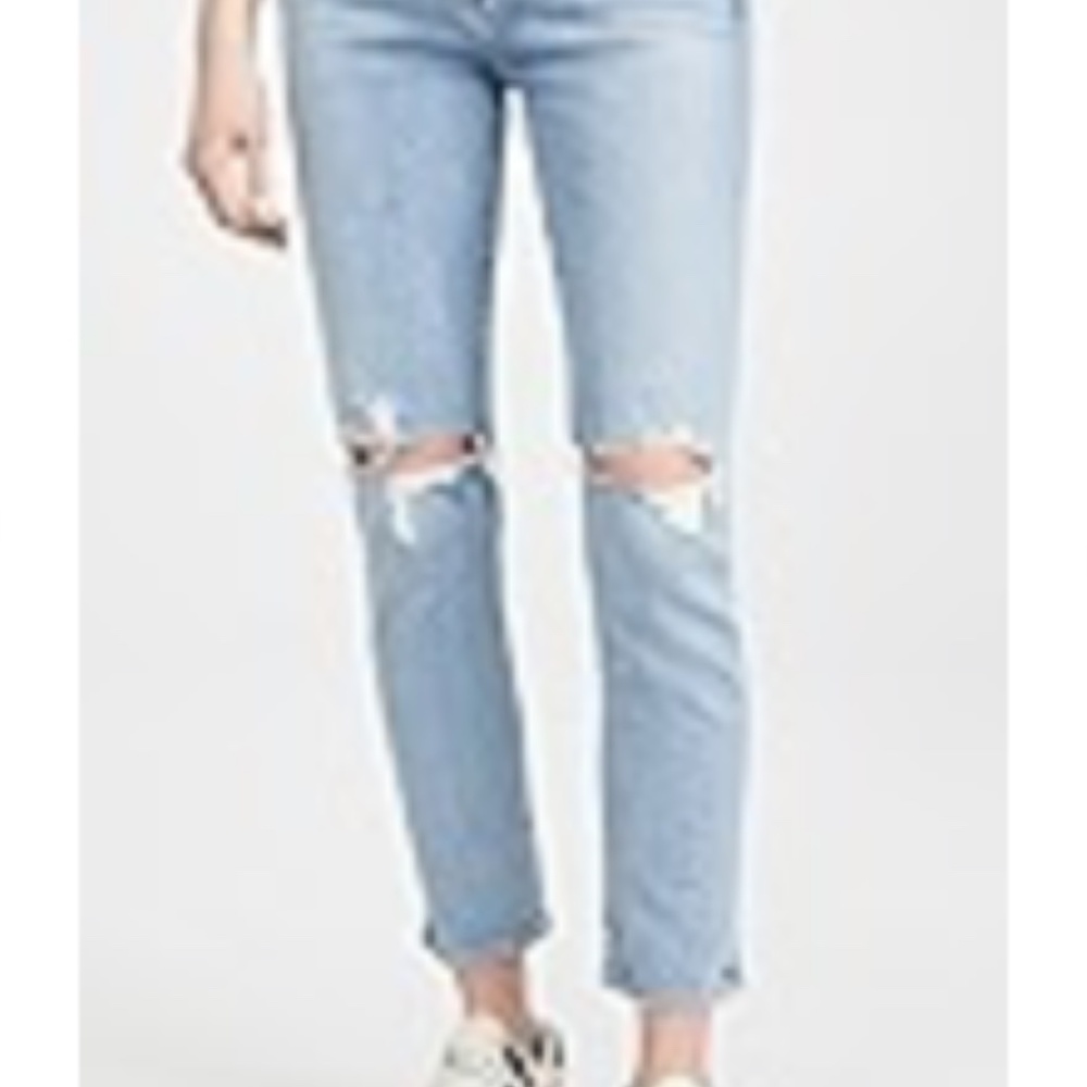 Agolde mid rise straight Toni light wash - size 26